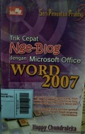 Trik Cepat Nge-Blog Dengan Microsoft Office Word 2007