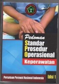 Pedoman Standar Prosedur Operasional Keperawatan